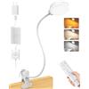 Glocusent 5W Lampada a Morsetto, 36 Lampade da Lettura a LED per Letto, Morsetto per Lampada per la Cura degli Occhi, 3 Colori 5 Livelli di Luminosità, Luce da Lettura con Collo D'oca