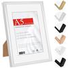 HIMEETIME® 1x Cornice Foto A5 14.8x21cm Alluminio argentata,Passepartout 10X15cm,Cornice 15x21 Piccolo per Foto,Montaggio a parete o esposizione da tavolo