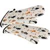 SPOTTED DOG GIFT COMPANY - Guanti da forno con motivo gatti siamesi - resistente al calore - idee regalo per donna e cuochi - 2 pezzi