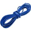 sourcing map Cordoncino piatto in pelle, 3 m, 3 mm, strisce di cuoio per fai da te, per braccialetti e borse, colore: blu
