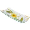 SOSPIRI VENEZIA Svuotatasca Piatto Soprammobile Decoro Floreale Vetro Murano Centrotavola Arredo Casa Idea Regalo Realizzato a Mano Made Italy (cm 30 X13 Rettangolare)
