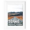 Zueyunstoo Cornice portafoto 30 x 40 cm con supporto A4, cornici bianche 16 x 12 cm, cornice per poster da 40 x 30 cm, con parte anteriore in plexiglas sicuro, montaggio a parete