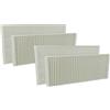 vhbw Set di 4X filtri Compatibile con Viessmann Vitovent 300-F Sistema di Ventilazione - Filtri G4 / F7, Bianco