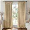 Deconovo Tende Oscuranti per Interni con Fettuccia - 3 Modi di Montaggio, Tessuto Termico Morbido per Camera da Letto e Soggiorno, Certificato OEKO-TEX, 2 Pannelli 140x260 cm, Beige Sabbia