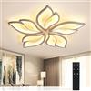 Yuanfenghua Lampadario camera da letto, 40W plafoniera Led soffitto, lampada da soggiorno con telecomando (70 X 6,5 cm)