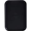 Globellapro 22 vassoi in plastica da 30,5 cm per servire cibo, vassoio rettangolare nero per casa, ristorante, hotel, organizer