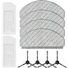LUCKCDUO Kit filtro aspirapolvere, panno mocio e spazzola laterale (1 set) per modelli avanzati Bosch Spotless & Spotless - Riutilizzabile, lavabile, rimozione peli di animali domestici, uso domestico (A)