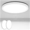 Gaethra 2 Pezzi Plafoniera LED Soffitto con Sensore di Movimento, 18W Lampadario Soffitto con Sensore Radar per Corridoi, Scale, Garage, 3000K, 4000K, 6500K