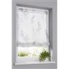 Kutti Tenda a pacchetto semitrasparente stampata in acciaio inox - Gancio per finestra Danny, pratico montaggio senza foratura, filtro della luce, motivo verde, dimensioni 45 x 140 cm