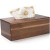 XIMISISE Scatola per Fazzoletti in Legno Rettangolare, Scatola per Salviette in Legno, Scatola da Fazzoletti Decorativa per Bagno, Soggiorno, Cucina (25 x 14 x 9.5 cm)