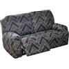 FIBITA Copridivano Reclinabile per 2 Posti, Copripoltrona Relax elasticizzato 6 Pezzi Moderna Morbido Fodera per Poltrona Reclinabile Copridivano Sofa Protettore Lavabile (Color : #12)