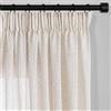 MYSKY HOME Tende in lino con fettuccia arricciata, beige, naturale, per soggiorno, moderna, 220 cm, tenda per camera da letto, semitrasparente, traslucida, tinta unita, naturale, boho, rustico, 2 pezzi
