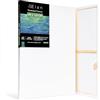 Elan Tela per Dipingere 80x120 cm, Set di 3 Tele da Pittura 280 GSM