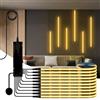 tlinkosta Kit di illuminazione per pannelli acustici striscia LED 10-in-1 dimmerabile | controllo touch passante, adatto per griglie in legno e decorazione della parete dietro la TV