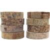 XETHI Set da 8 Rotoli Washi Tape | 1 cm x 3 m Nastro Adesivo Decorativo per Scrapbooking | Nastri Washi Vintage per Journaling, Confezioni Regalo e Fai da Te