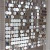 ECYC Ltd Tenda a fili con paillettes luccicanti, in PVC, per porte e finestre, decorazione per casa, festival, feste di nozze (5 strisce, argento)