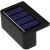 Tidevib Soluzione di illuminazione solare impermeabile per esterni, perfettamente adatta per balconi e cortili (luce calda a 3 LED)