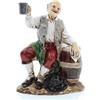 Moranduzzo Uomo che beve per Presepe da Cm 12 Scala 1:15 -Statuine Presepe Indistruttibili - Stile 700', Pittura Rifinita a Mano, Prodotto Ufficiale, Made in Italy, Scultore M. Landi