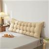 Generic Cuscino Testata Letto Matrimoniale Imbottita, Cuscino Schienale Divano, Cuscini per Testata Letto Una Piazza e Mezza,01,90x51cm