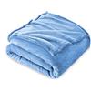 FARFALLAROSSA Coperta Plaid Pile, Coperta Divano Piccolo 130 x 160 cm Flanella, Coperta Letto Singolo Calore Morbida - Celeste