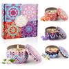 talifoca Candele Profumate Regalo,4 Pezzi Candele Profumate Set,100% Cera di Soia Naturale Candele Aromaterapia,Candela Profumata Set Regalo,per Natale,Anniversario,Compleanno,Festa della Mamma,Bagno