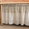 BUNQQF Tenda da cucina corta, tende corte per bagno e cucina, tende sotto il lavandino, camera da letto, tende corte retrò in cotone e lino, tenda da bistrot ricamata per piccole finestre per camera da letto