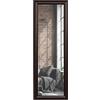 BD ART Specchio da Parete Rettangolare 48 x 138 cm, Cornice in legno, Colore Wenge