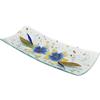 SOSPIRI VENEZIA Svuotatasca Piatto Soprammobile Decoro Floreale Vetro Murano Centrotavola Arredo Casa Idea Regalo Realizzato a Mano Made Italy (cm 30 X13 Rettangolare)
