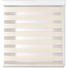 CLAUDIA HOME Tenda a Rullo per Interni Doppio Strato con Cassonetto e Catenella, Adatto a Finestra/Porta Finestra, Regolazione Luce e Privacy (Beige001, 160x300)
