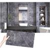 AMOYUN Piastrelle Adesive Cucina, 10 pezzi Adesive Pavimento 30x60cm Decorazioni Bagno Adesivi per Piastrelle PVC Autoadesiva Resistente al Calore Impermeabile Decorazione Per La Casa