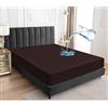 Sufdari - Coprimaterasso impermeabile, per letto a una piazza e mezza (1,20 m), 122 x 190 cm, marrone, in microfibra, 150 gsm, 120 fili, lenzuolo con angoli, lavabile in lavatrice