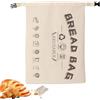 Generic Sacchi extra grandi in cera d'api, sacchetti riutilizzabili per pane in lino di cotone per fatto in casa, pane di pasta madre e pane fresco, sacchetto portatile per alimenti per la