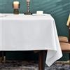 BALCONY & FALCON Tovaglia in gufo grigio 145 x 300 cm, antimacchia, con look lino | Rettangolare, idrorepellente, non stiratura, lavabile, rist., cucina, festa, decorativo, Natale, Capodanno, caffè, giardino