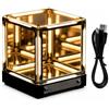 Fabater Lampada Cubo a Specchio 4D, Luce LED Infinity Hyper Cube con Controllo Touch, Lampada Creative Infinite Abyss, Lampade da Comodino Dimmerabili, Luce Notturna Ricaricabile