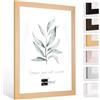 Bildershop-24 Cornice portafoto Monza 11 x 14 pollici | ca. 28 x 35,6 cm in Faggio (decoro), cornice intercambiabile, cornice per poster, puzzle