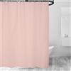 Whoiy Tenda da doccia anti-muffa, lavabile, 240 x 180 cm, in tinta unita, rosa chiaro, per vasca da bagno, Shower Curtain con anelli per tenda da doccia