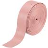 sourcing map Strisce in ecopelle PU da 4,5 m x 25 mm, rotolo di nastro pieghevole su entrambi i lati, per progetti fai da te, rosa