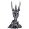 Nemesis Now Il Signore degli Anelli Sauron 33 cm in resina, argento, scultura del Signore degli Anelli Sauron con licenza ufficiale, inserto in metallo per tenere una candela tealight