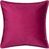 Morbidissimi - Set 2 Fodere Copricuscino Arredo Danae in Velluto 50x50 cm Bordeaux, Cuscini Decorativi con Cerniera Nascosta, Tinta Unita per Divano Letto Poltrona, Senza Imbottitura AC212