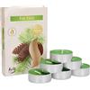 KOTARBAU® Set di 6 candele profumate, durata di combustione: 4 ore (abete)
