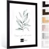 Bildershop-24 Cornice portafoto Monza 18 x 24 pollici | ca. 45,7 x 60,9 cm in Nero (opaco), cornice intercambiabile, cornice per poster, puzzle