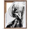 rahmengalerie24 Cornice portafoto vuota per tela, su telaio, formato 80 x 120 cm, effetto legno di mela
