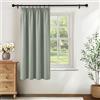 KGORGE Tenda Oscurante da Interno 1 Pezzo Tenda Camera da Letto Termica Isolante Freddo e Caldo Curtains Corte per Finestre con Fettuccia L 140 x A 160 CM, Verde Salvia