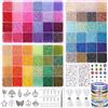 LYMOOR 20000 Perline per Braccialetti 3MM, Lettere perline per collane, Perline per bigiotteria fai da te, kit per fare braccialetti, kit Braccialetti Orecchini Artigianato Regali di Festa