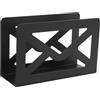 Ausla Porta Lettere da Scrivania in Metallo, Design a Busta, Organizzatore per Posta, Nero, 270g
