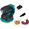 OutFyt Levigatrice elettrica a orbita casuale senza spazzola 125mm for smerigliatrice for legno for Utensili elettrici for batteria 18V ,Alte prestazioni(1x 1.5Ah Battery)