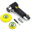 OUTFYT Mini levigatrice pneumatica Lucidatrice Levigatrice orbitale da 90 gradi Strumento ad aria con pad 2 pollici 3 ,Alte prestazioni(22mm-1)