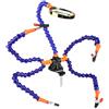 Dilwe Stazione di Saldatura Braccio Flessibile, Mani Aiuto Saldatura con Lente d'ingrandimento Integrata per Progetti Elettronici (senza ventola)