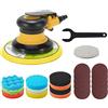 OUTFYT Lucidatrice a tampone di potenza da 6 pollici 150 mm, levigatrice pneumatica senza vuoto for la cura della vernice dell'auto e rimozione ruggine ,Alte prestazioni(A9 Sander Set)