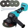 OutFyt Angolo angolo di impatto senza spazzole Grinder Electric Angle Machine Attrezzo elettrico for batteria da 18 V 125/105 / 100mm ,Alte prestazioni(125mm with disc b)